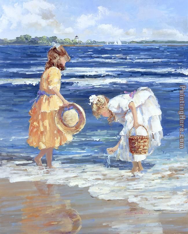 Connecticut Shore painting - Sally Swatland Connecticut Shore art painting